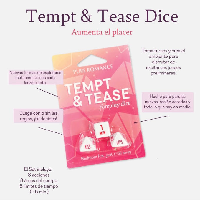 Tempt & Tease Dice dados